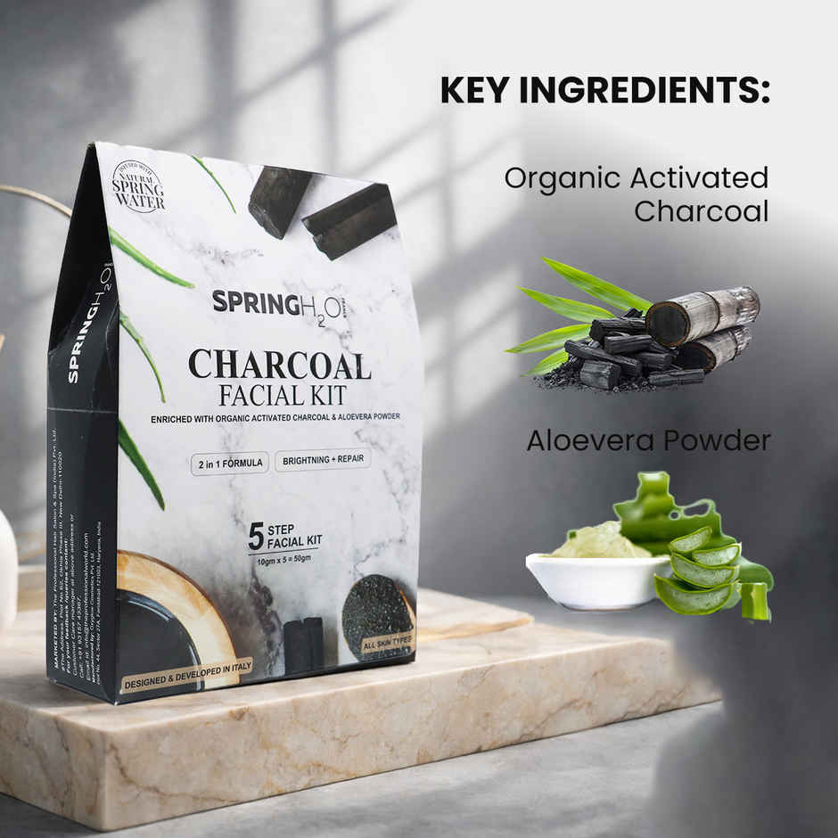 Spring H2O Charcoal Facial Kit