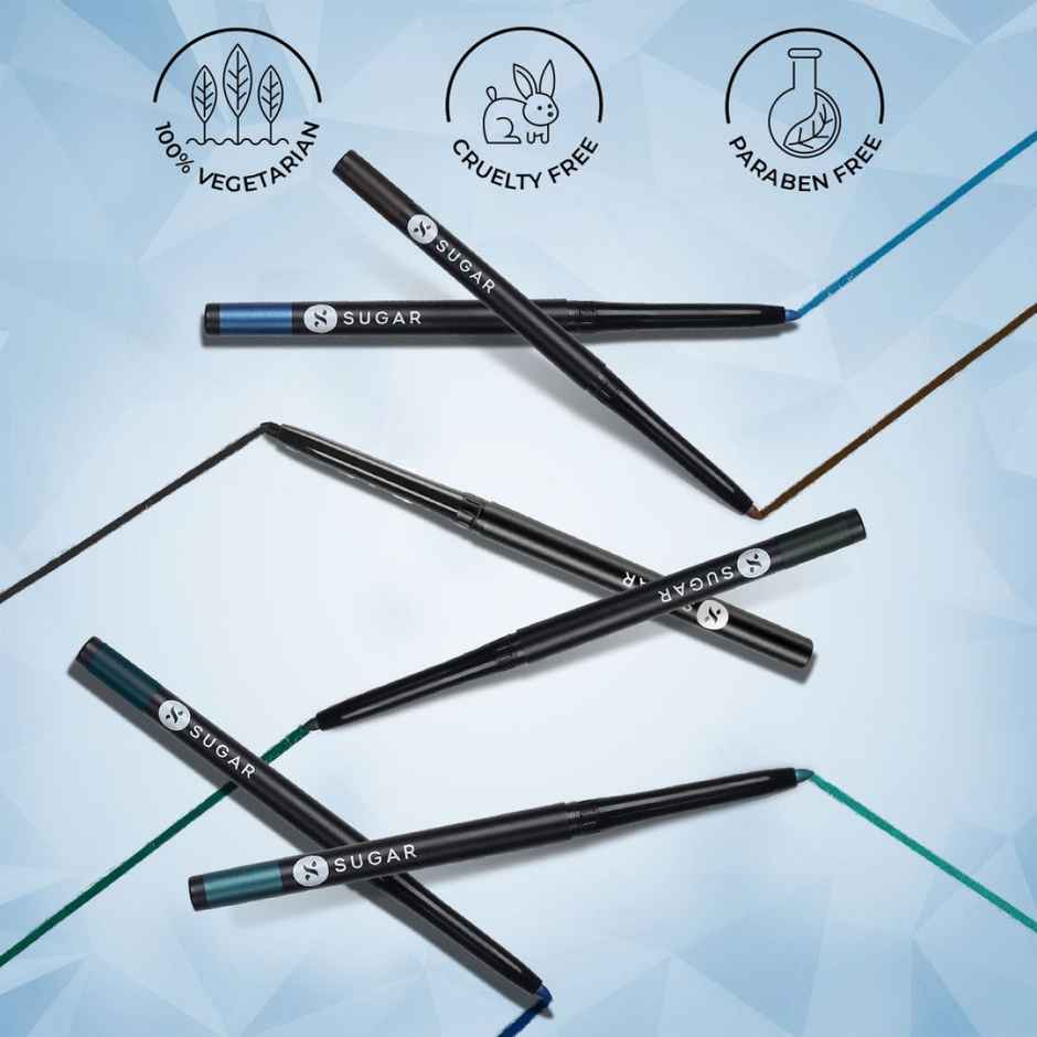 SUGAR Kohl Of Honour Kajal | 12Hr Waterproof | 01 Black Out