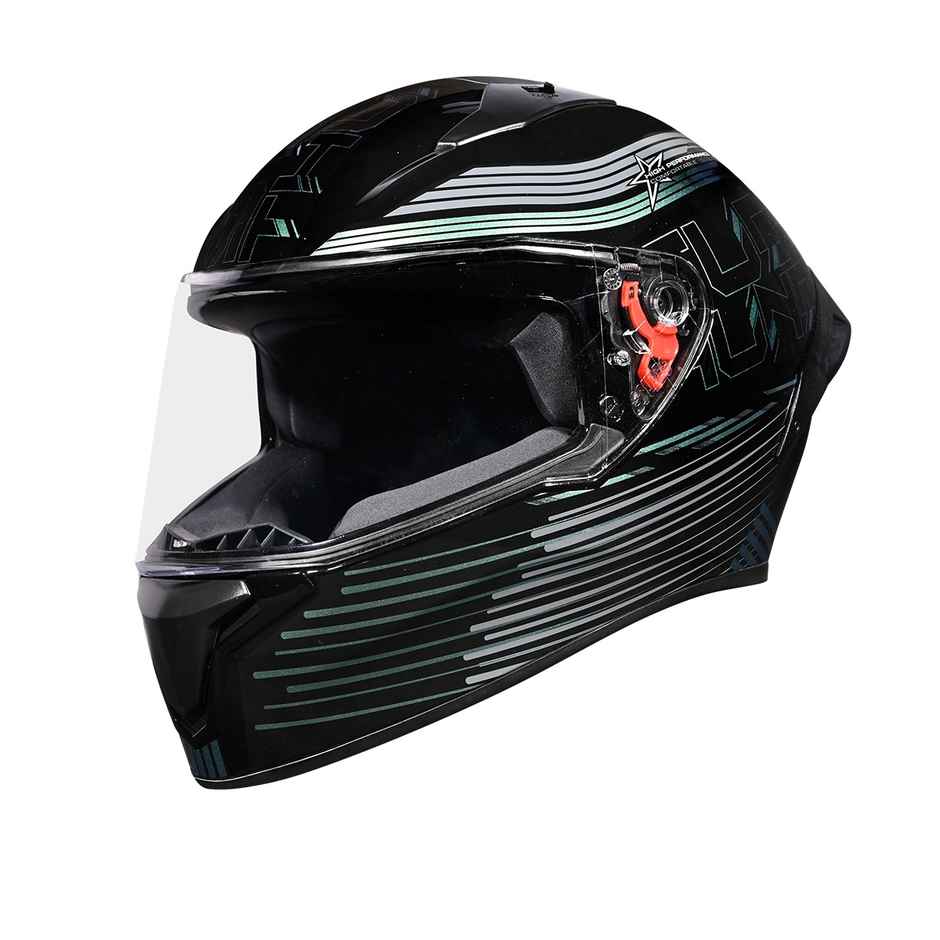 Studds Thunder D11 Full Face Helmet with Spoiler |Chameleon - L