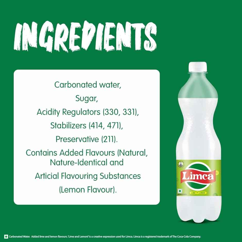 Limca | Lime-Lemon Sparkling Soft Drink Pet Bottle | The Coca-Cola Company