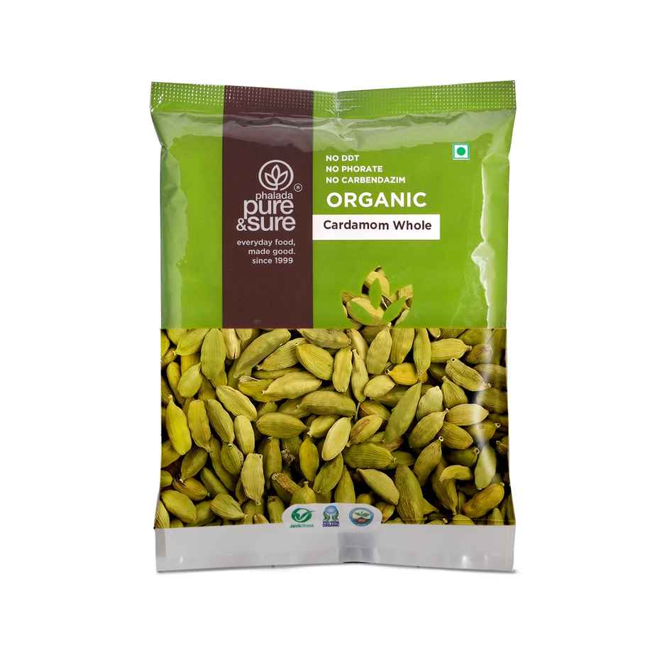 Phalada Pure & Sure Organic Cardamom/Elachi Whole