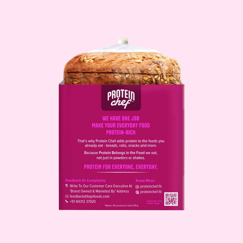 Protein Chef Double Protein Bread (64g Protein), Multigrain Bread
