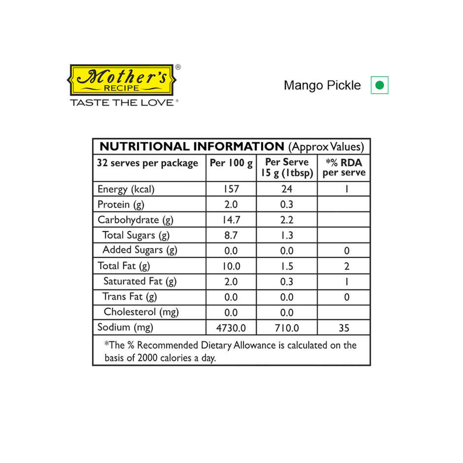 Mother's Recipe Pickle - Mango