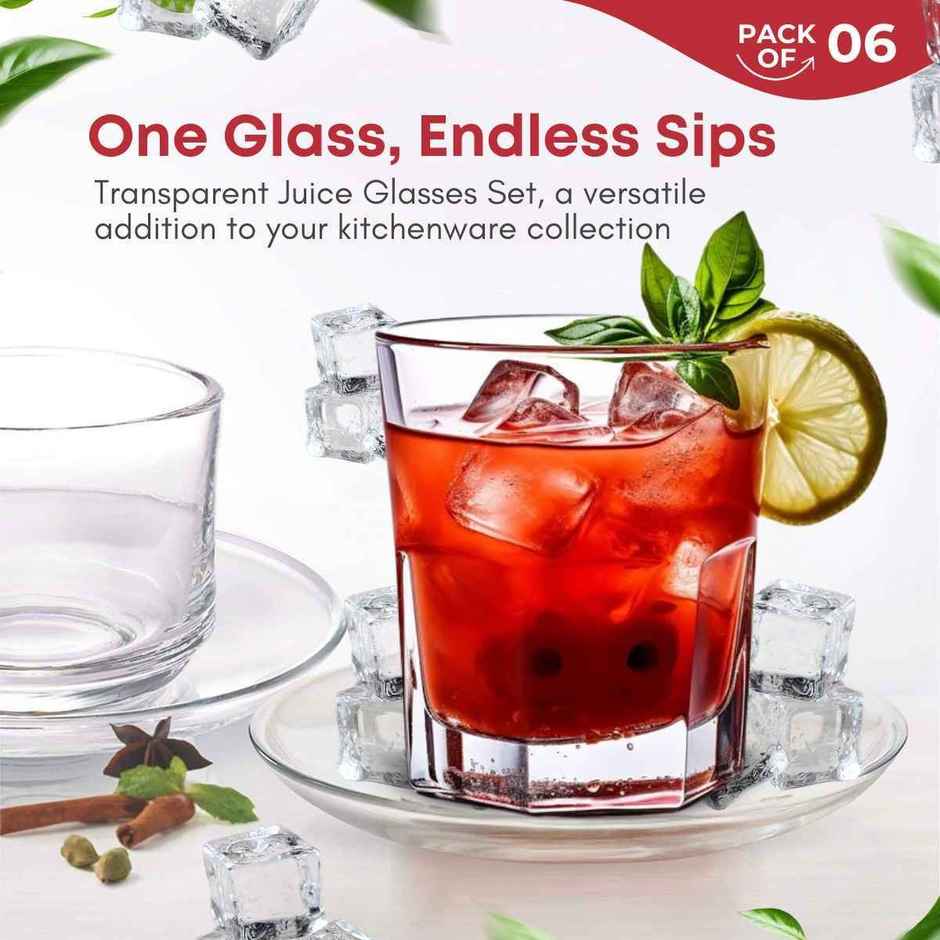 Yera Stylo 260 ml Whisky Tumbler Set 6 pcs