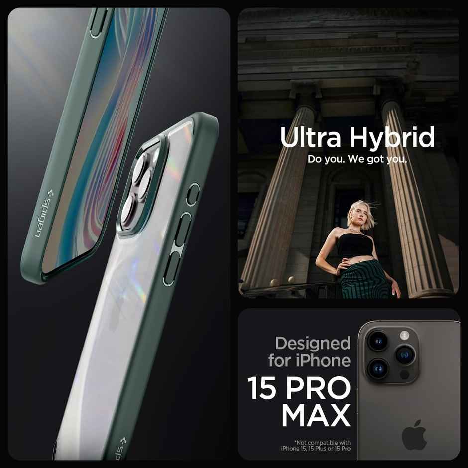 Spigen iPhone 15 Pro Max Ultra Hybrid Crystal Clear