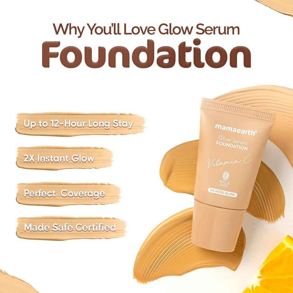Mamaearth Glow Serum Foundation