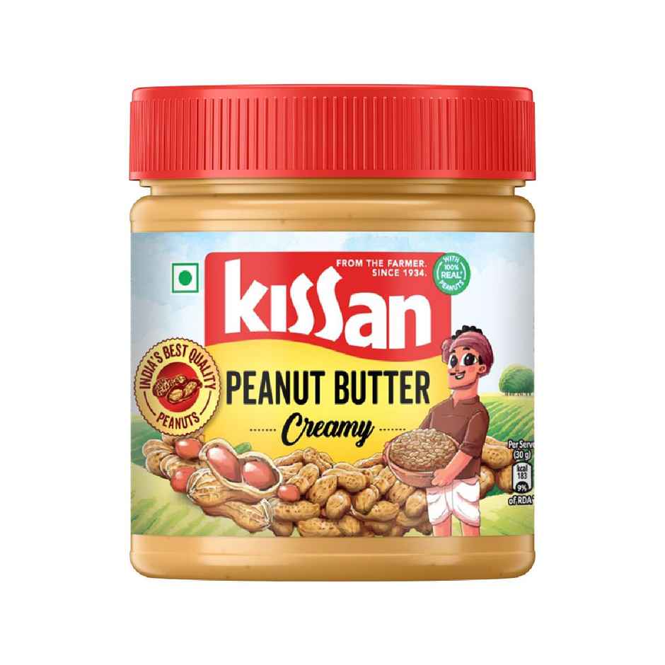 Kissan Creamy Peanut Butter | Made with India's Best Quality Peanuts | High Protein