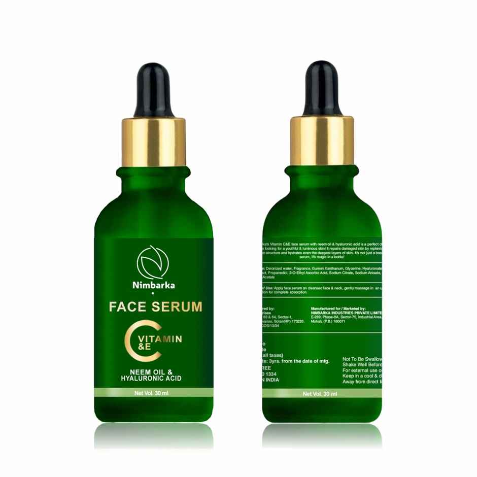 Nimbarka Neem Face Serum Natural Acne Treatment Hydrating Anti-Aging & Paraben-Free