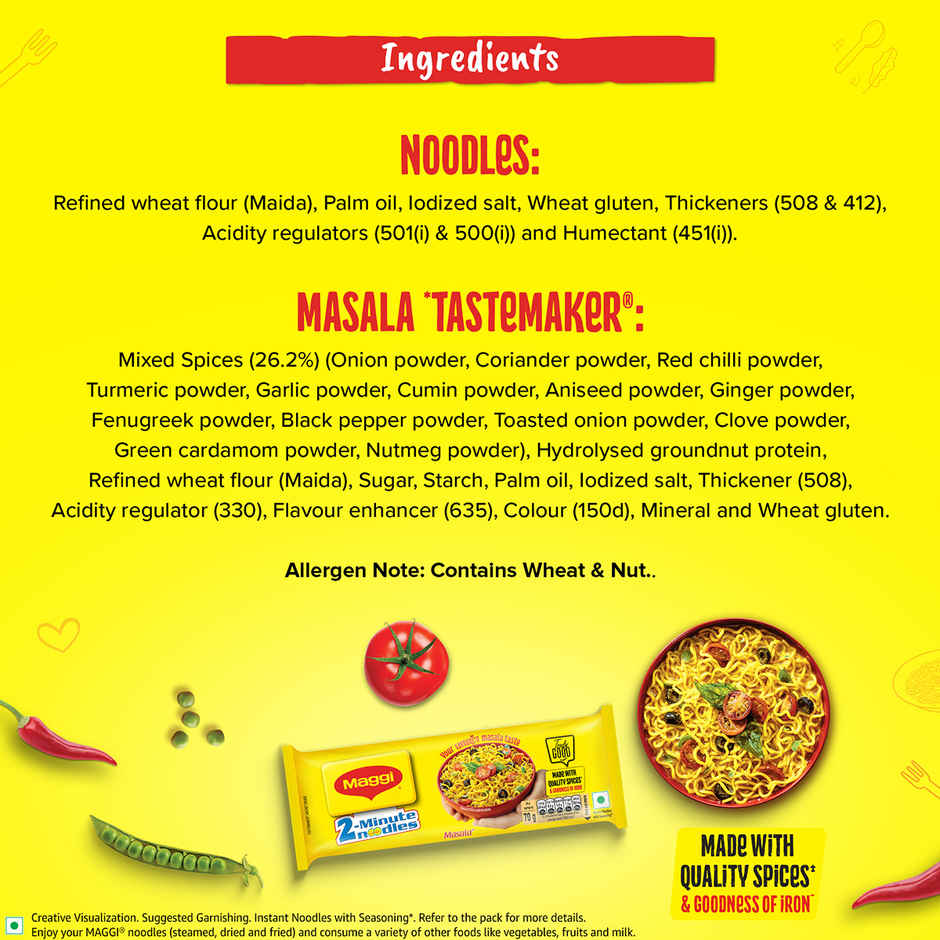 MAGGI 2-Minute Instant Noodles | Masala Noodles | Made With Quality Spices