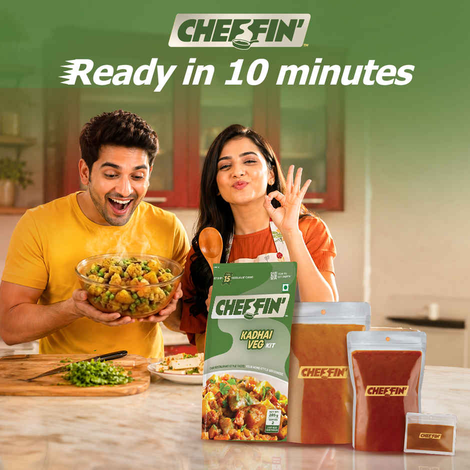 Cheffin' Ready to Cook Kadhai Veg | Add Fresh Veggies | Indian Curry | 10 Min