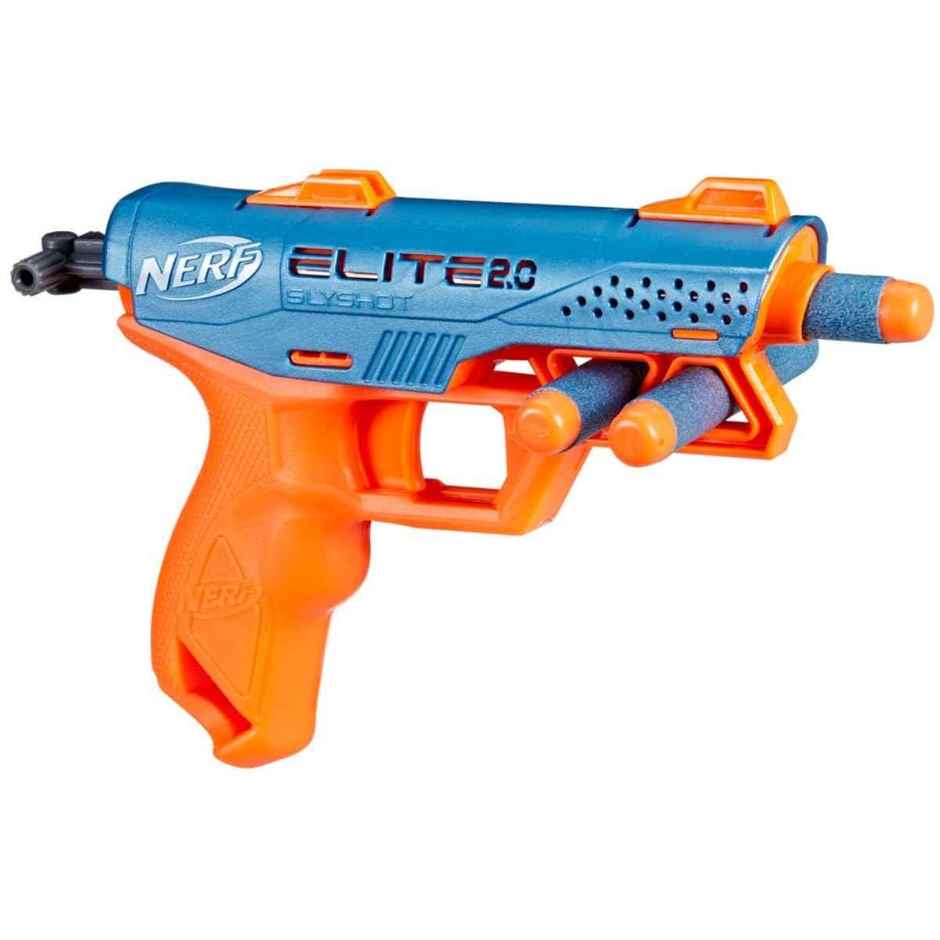 Nerf Elite 2.0 Sly Shot Blaster: Compact Foam Dart Shooter for Fun Play | Toy Gun
