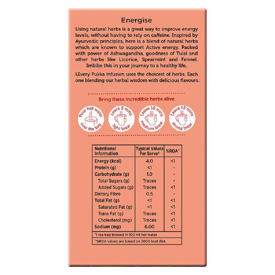 Pukka Ashwagandha & Tulsi for Active Energy I Herbal Infusions