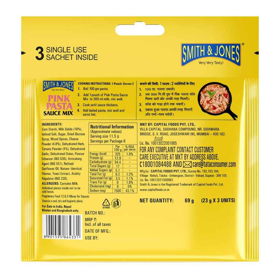 Smith & Jones Pink Sauce Pasta Mix