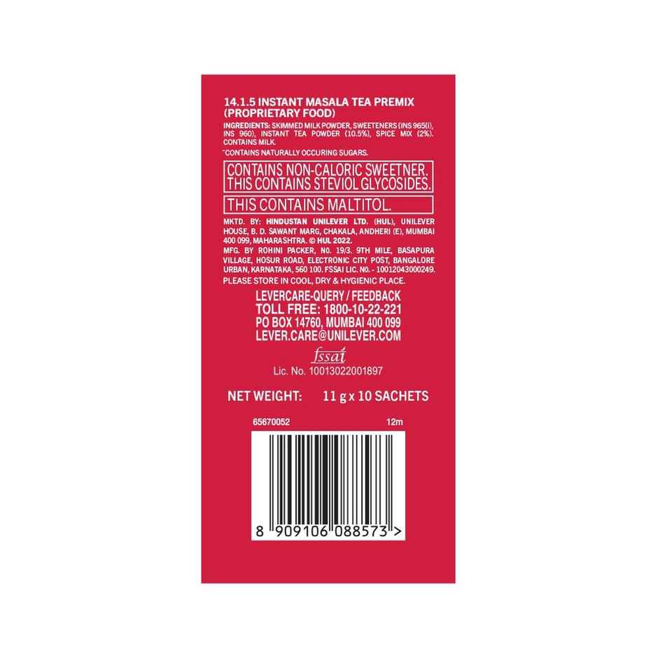 Red Label Instant Masala Chai Premix | No Added Sugar