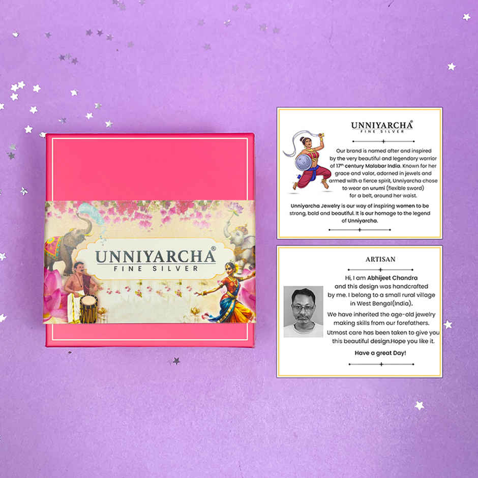 Unniyarcha 92.5 Silver Pearl Sui Dhaga Earring