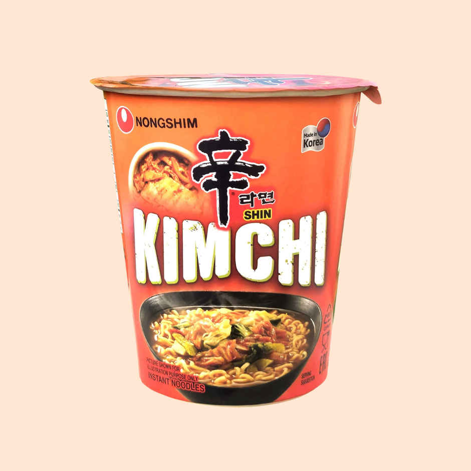 Korean Nongshim Kimchi Cup Noodle Soup Veg