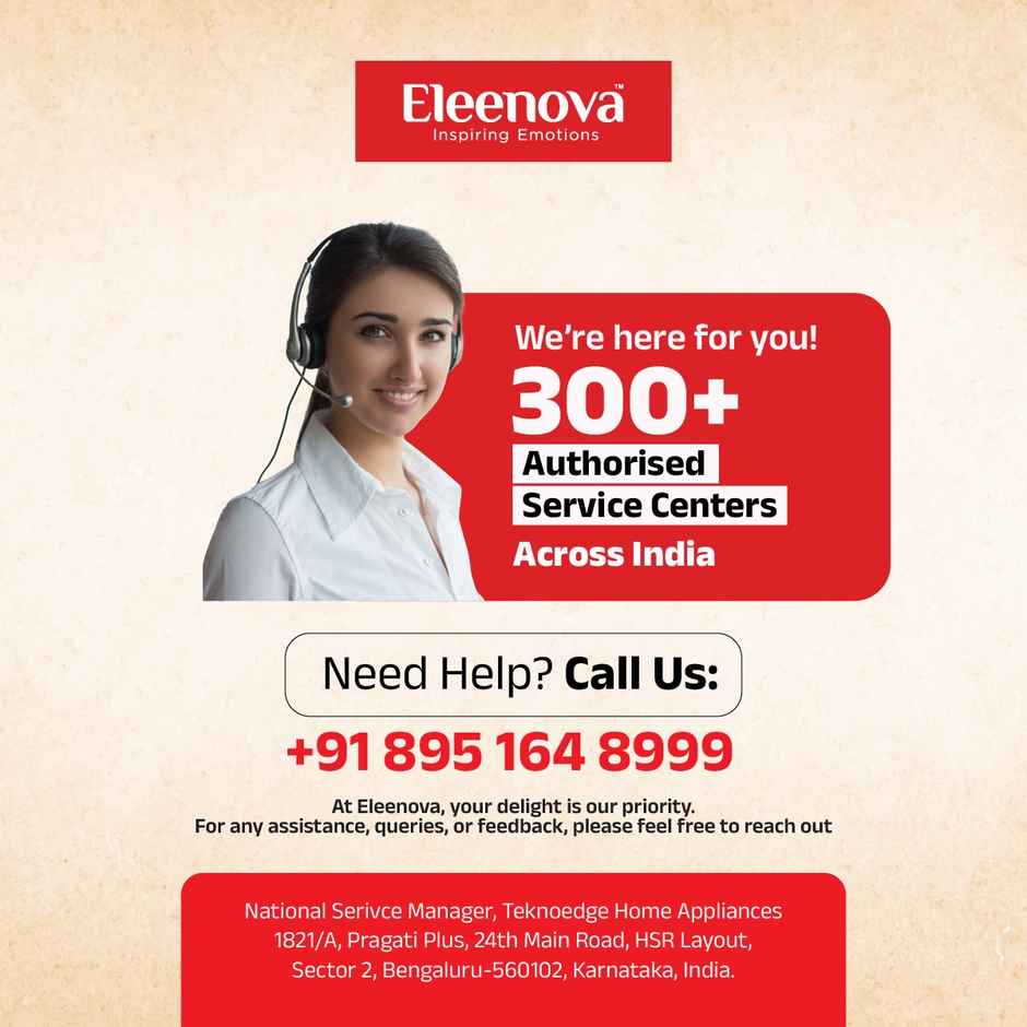 Eleenova BumbleBee 1000 W Dry Iron-Heavy Body, Quick-Heat, Safety Auto Cut-Off