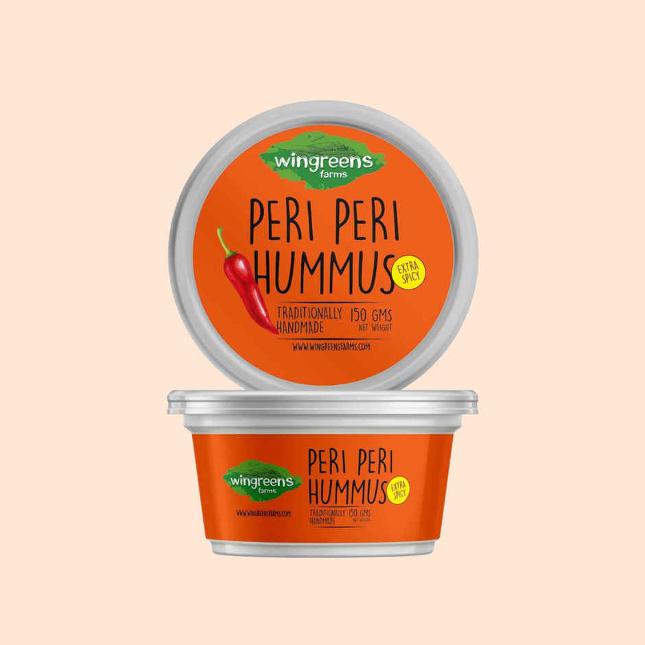 Wingreens Farms Peri Peri Hummus | Hummus Dip | Peri Peri Dip