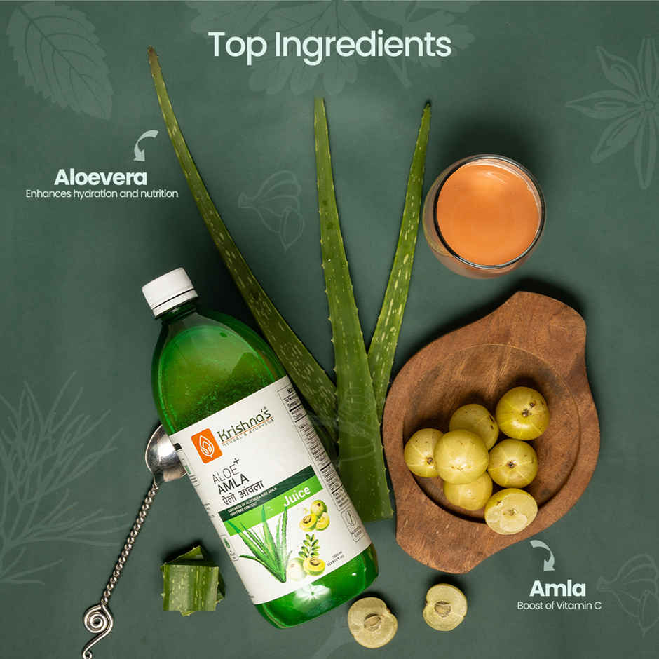 Krishna Herbal and Ayurveda Aloe Amla Mix Juice