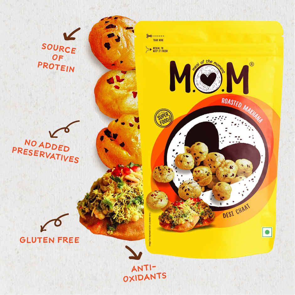 MOM Roasted Makhana Desi Chaat Combo