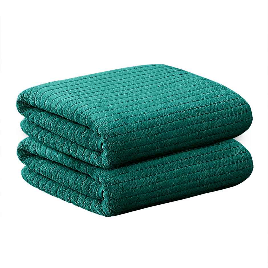 Story@Home Microfiber 400 2 U Hand Towel Green Stripes
