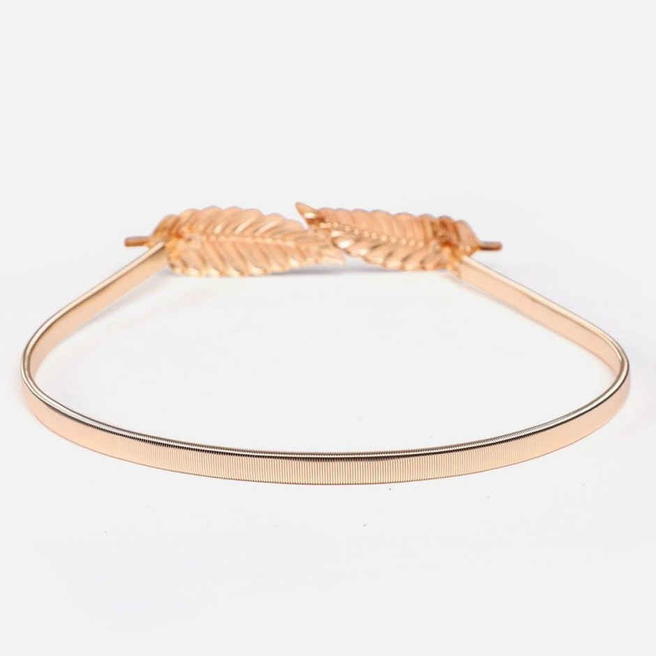 YouBella Jewellery Celebrity Inspired Adjustable Metal Plate Type Golden Kamarband Waist Belt (S-1)