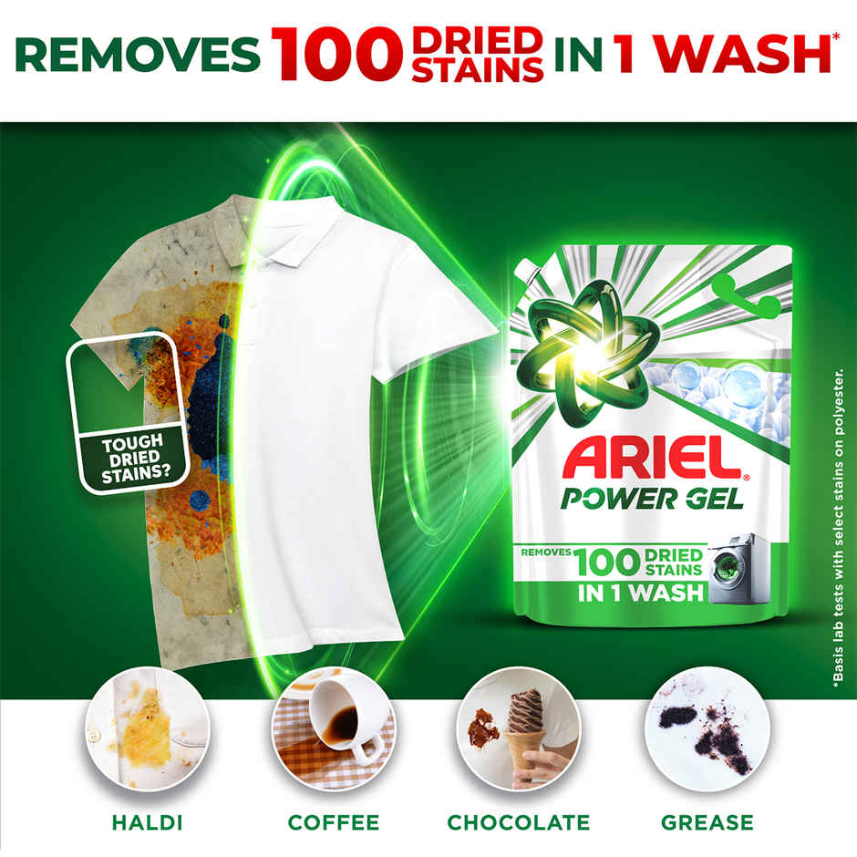 Ariel Power Gel Liquid Detergent for Front load washing machine
