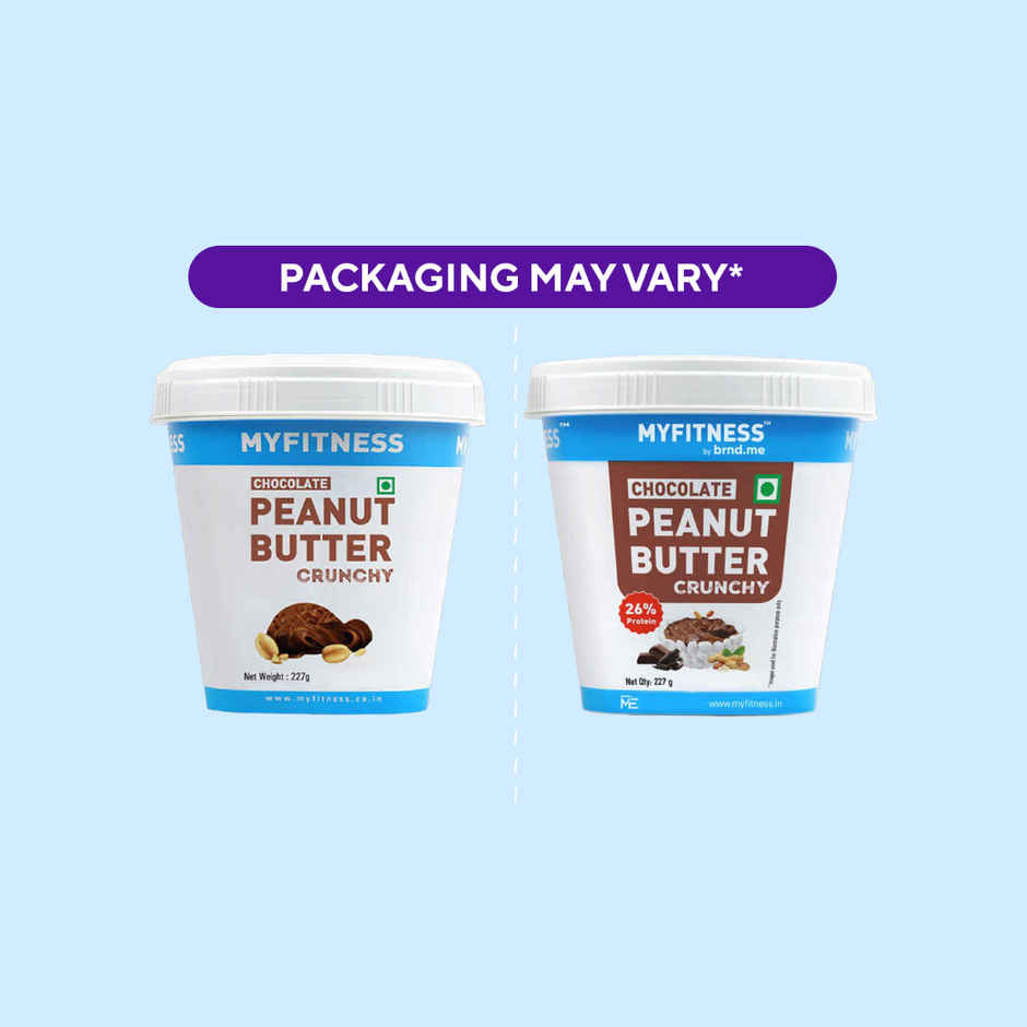 MyFitness Chocolate Peanut Butter Crunchy Spread | High Protein