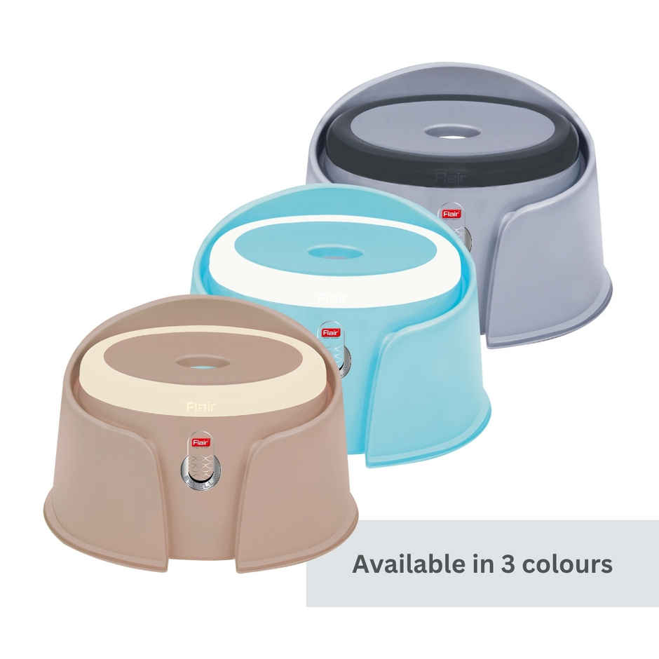 Flair Estella Home Stool 9 - Gray - Plastic Stool For Bathroom