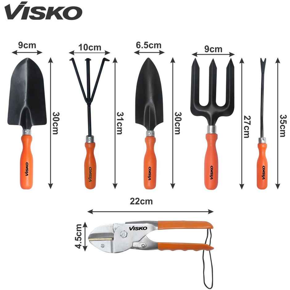 Visko 532 Garden Tools Set | 6 pcs Set Garden Tool Kit Garden Tool Kit | 6 Tools