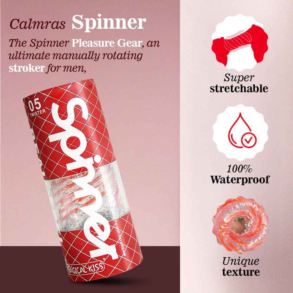 Calmras Spiral Motion Stroker Personal Massager for Men