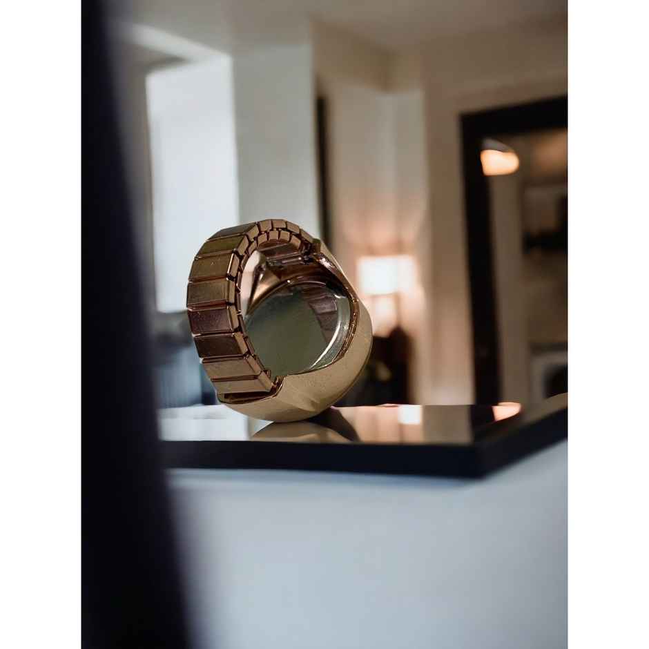 Fashion Frill Women's Romen Ring Watch Watch Rose Gold Onesize