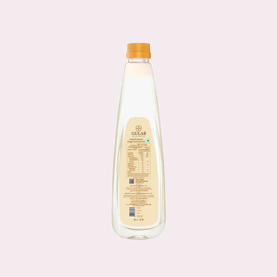 Gulab Virgin Coconut Cold Pressed Oil (Nariyal Oil) | Bottle