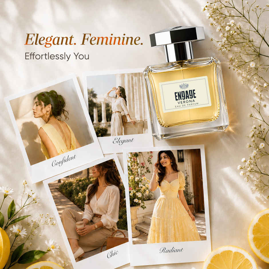 Engage Verona Eau De Parfum for Women | Long Lasting Perfume | Citrus Fruity