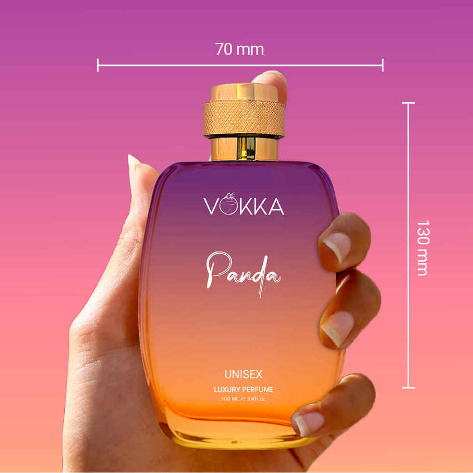 Vokka Panda Unisex Luxury Long Lasting EDP Saffron Amber Leathery