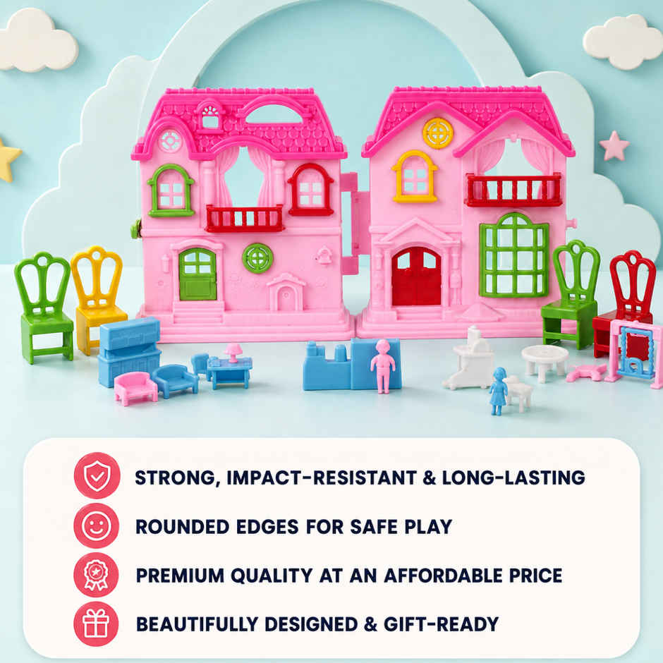 Toytales Little Doll House Set - Assorted|For Kids|For Girls|Gift For Girls | Birthday Gift