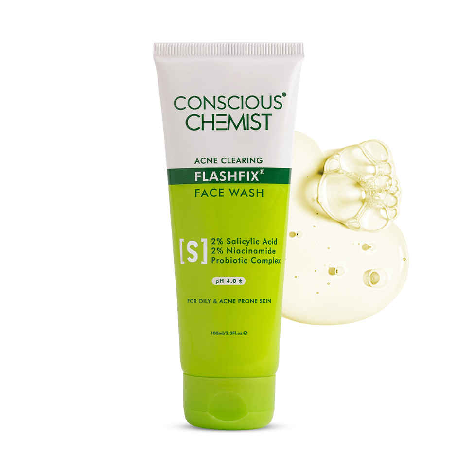Conscious Chemist Salicylic Acid Face Wash For Oily Acne Prone Skin With Glycolic Acid