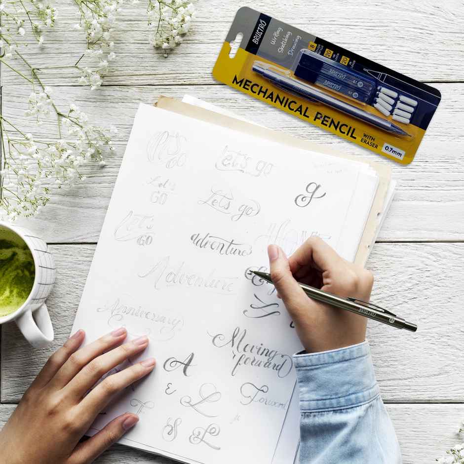 Brustro Mechanical Pencil With Eraser 0.7Mm