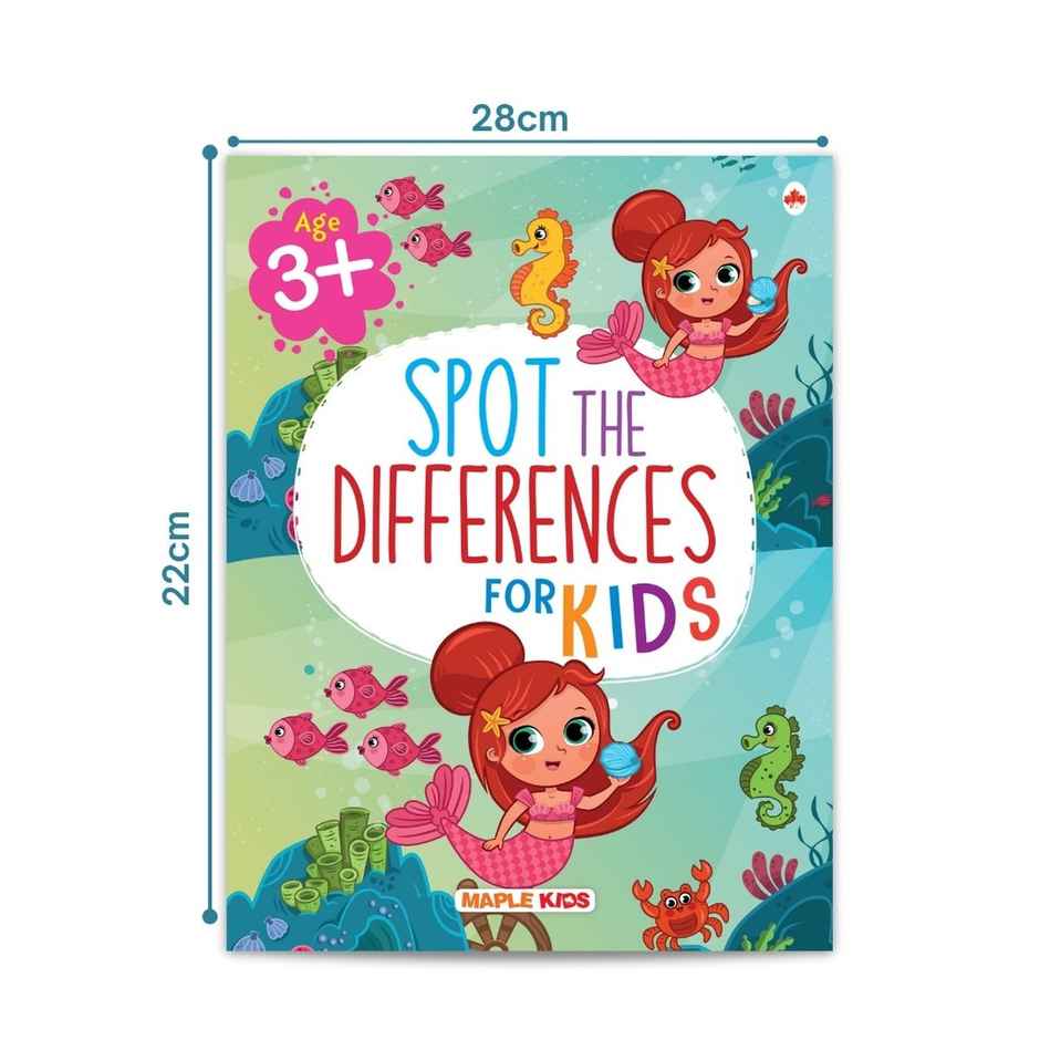 Brain Activity Book For Kids - Spot Differences - Brain Boosting Activities | Age 3-7
