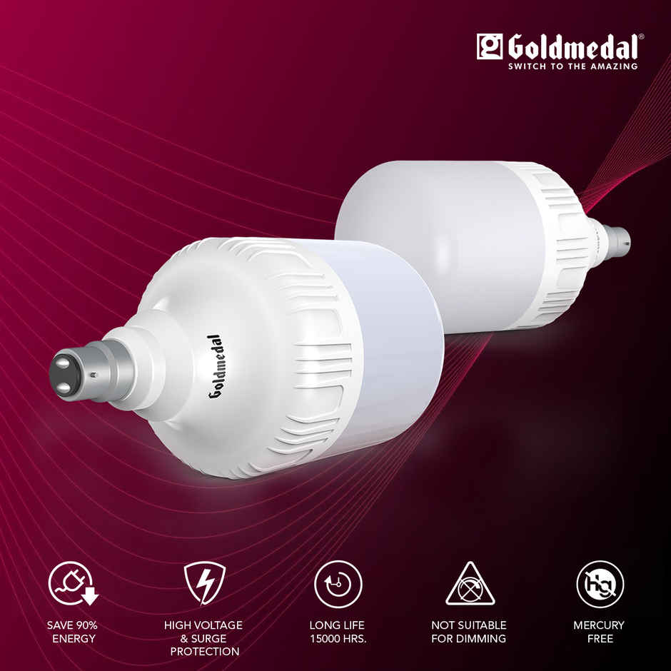 Gold Medal Thor 30W B22 Base LED Bulb For Home & Office | Energy Efficient | 230 Degree Light Coverage | Surge Protection up to 4KV