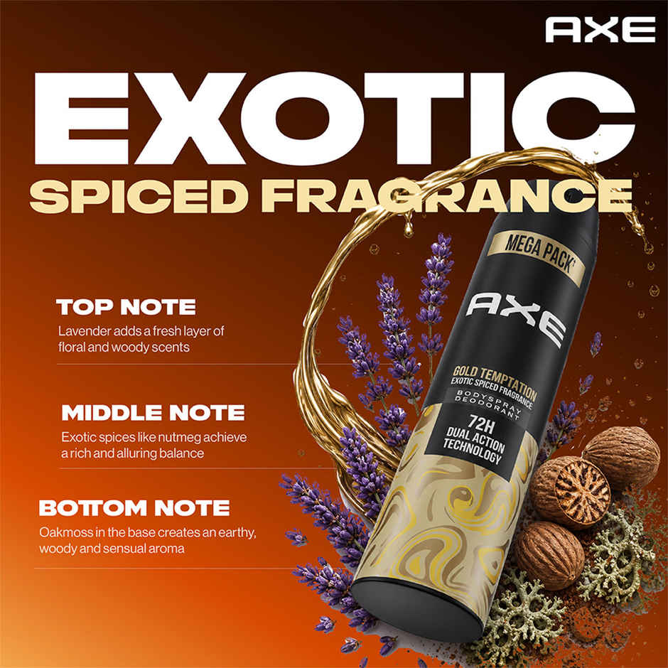Axe Gold Temptation Deo |Body Spray For Men | Long Lasting Deodrant Spray