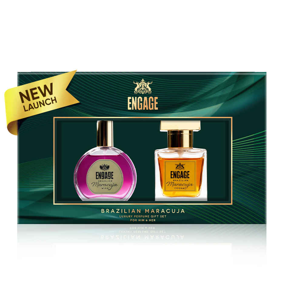 Engage Brazilian Maracuja Luxury Perfume Gift Set for Men & Women | Long Lasting  Perfumes