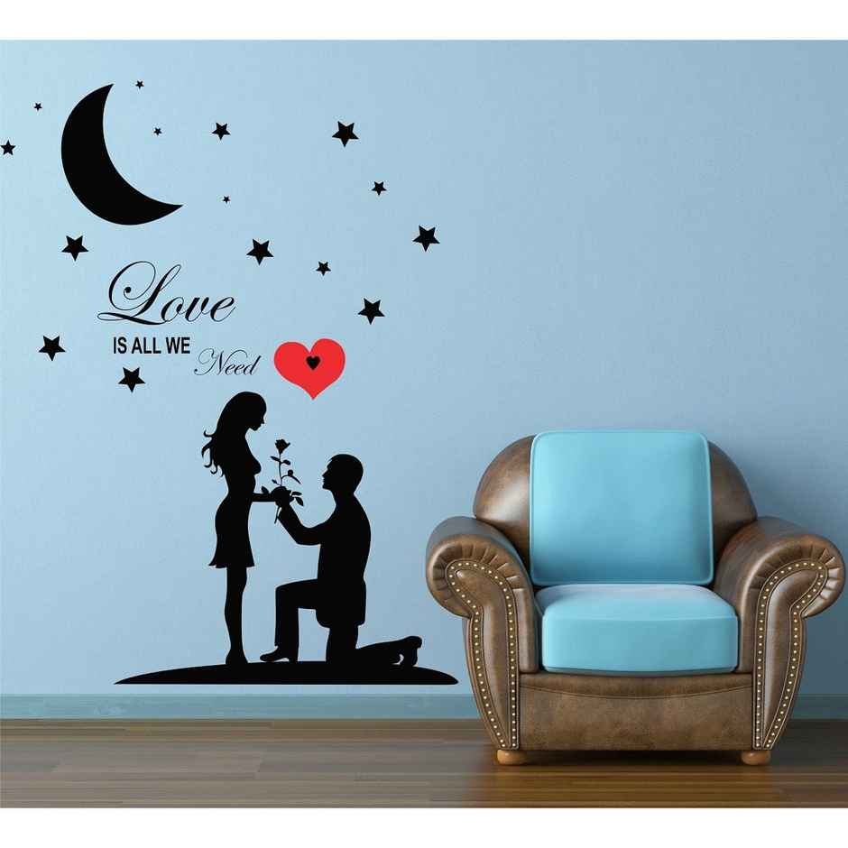 BAY6 Love Is All We Need Removable Sticker - 110cm | Pack Of 1