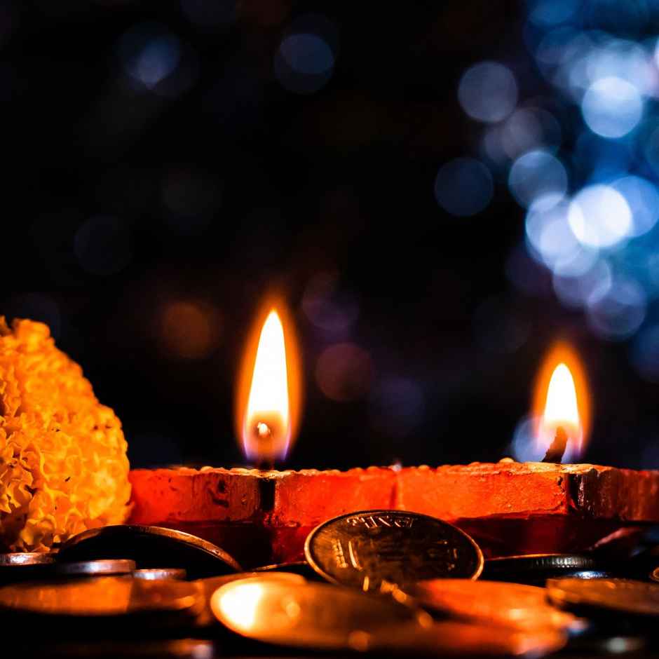 Golden Puja Thali Design | Size 10.75 inch | Divine Vibes