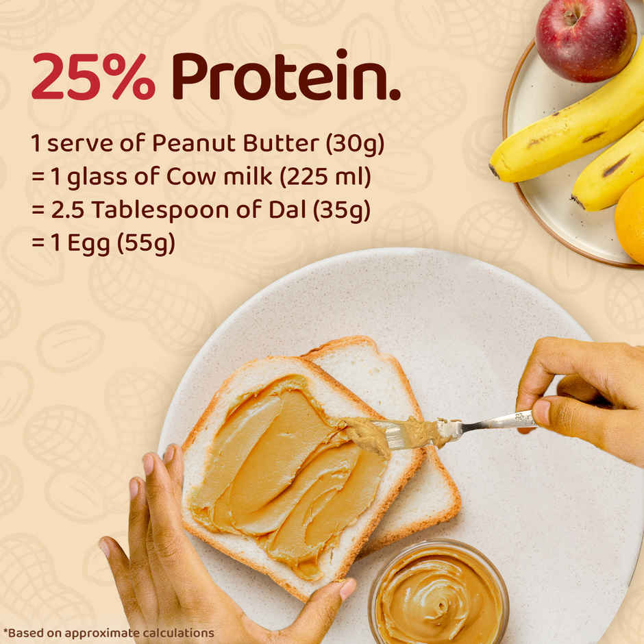 Sundrop Peanut Butter | Creamy | With 25% Protein |Premium Roasted Peanuts | No Preservatives