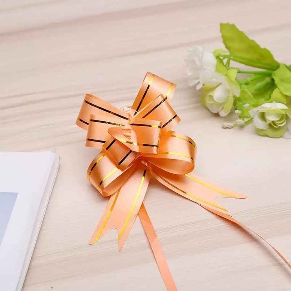 Ribbon Bows - 12 mm - Color May Vary (Pack Of Single Color)