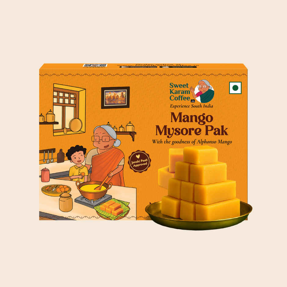 Sweet Karam Coffee Mango Mysore Pak By Sweet Karam Coffee - No Preservatives