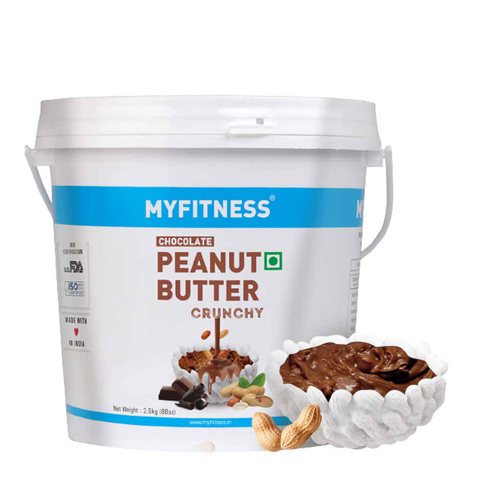 MyFitness Chocolate Peanut Butter Crunchy Spread | High Protein