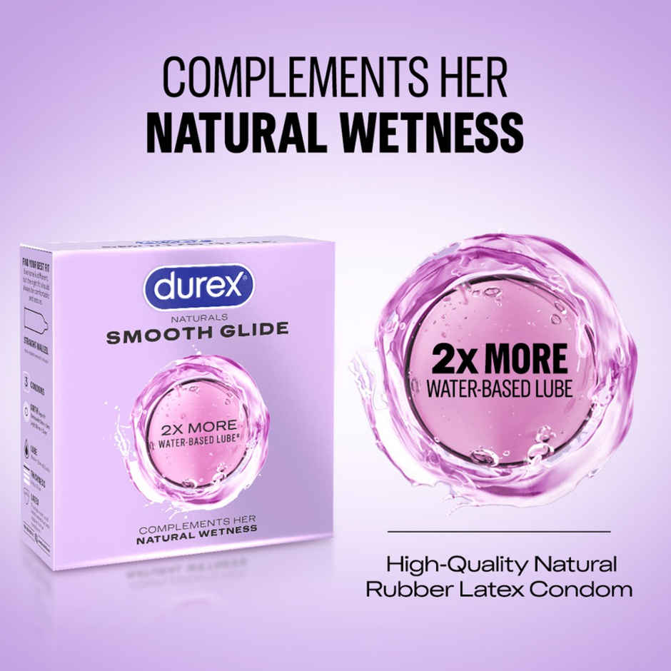 Durex Naturals Smooth Glide Condoms