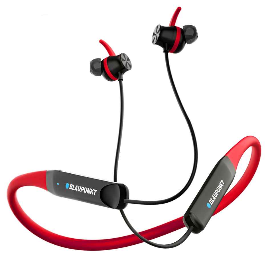 Blaupunkt Be120 Wireless Neckband With Multi-Touch Control,40H Playtime Bluetooth (Red)
